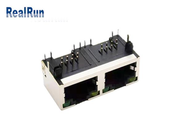 Cheap PCB 8P8C RJ45 Connector Modular Jack SGS With LED Shielded for sale