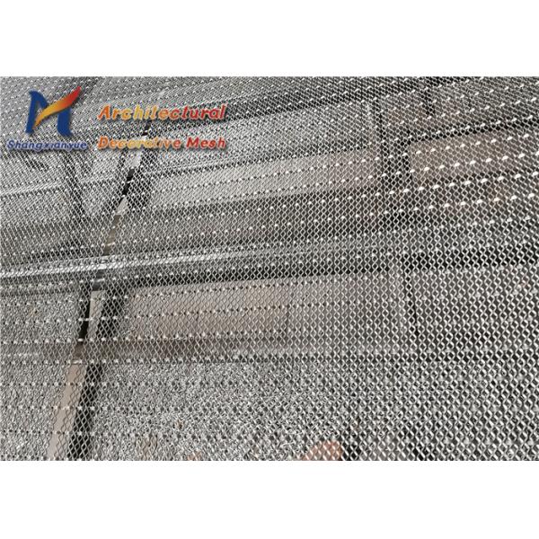 Cladding Architectural Woven Metal Mesh 4m Titanium Coated