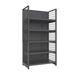 Quality Double Sided Gondola Steel Wire Mesh Rack Metal Display Shelves For Supermarket wholesale