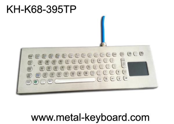Cheap Water-proof desktop industrial 67 keys PC-keyboard layout with touchpad and 3 mouse buttons for sale