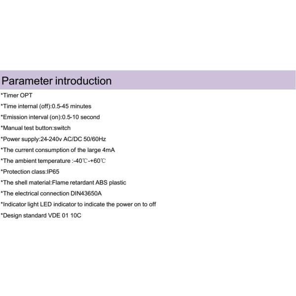 Automatic 1/2" Drain Solenoid Valve With Timer Material Flame Retardant ABS Plastic