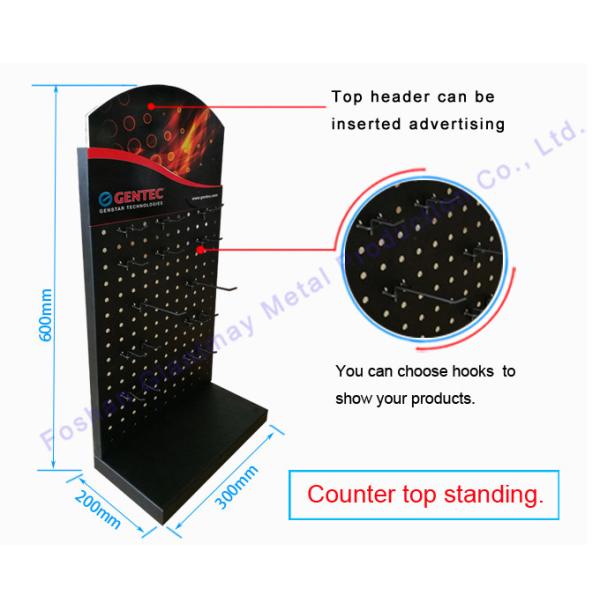 Countertop Stand Pegboard Counter Table Display Rack