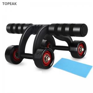 China Gym 4 Wheel Ab Roller For Abs Workout Abdominal Fitness Bauchroller on sale