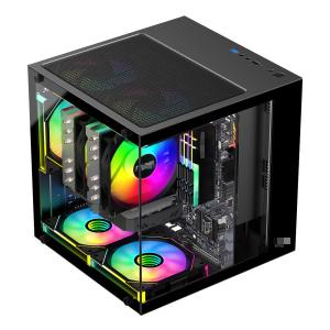 Quality MATX/ITX PC Case Supports Graphics Cards Up To 320mm CPU Coolers Up To 165mm 1 HDD 2 SSDs 3 X 12CM Fans For Money wholesale