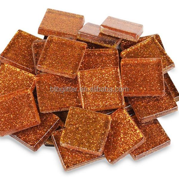 Colorful Pink Flatback Mini Glitter Resin Heart for Craft Kids Gift