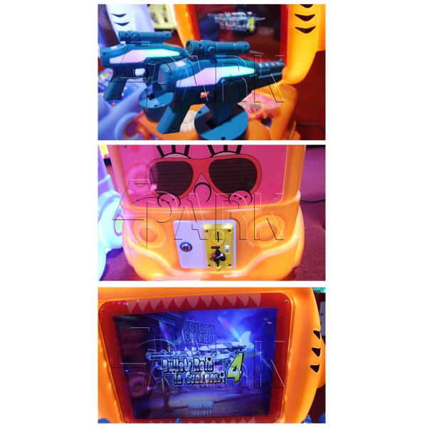 100W Kids Coin Operated Game Machine , Shark Changeable Cut Multi Games Arcade Prize Machine