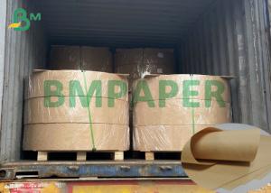 China 70grs 80grs Uncoated Brown Kraft Paper High Tensile Strength Kraft Paper For Tape on sale
