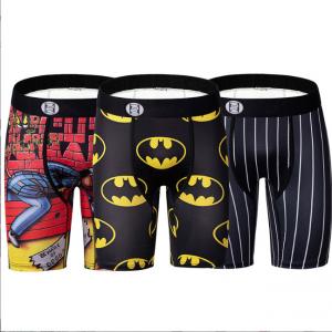 China Custom Pattern Men'S Polyester Underwear Ethika Motorcycle Boxer Briefs on sale