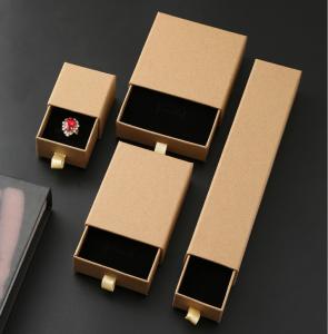 China Small Simple Black 	Jewelry Packaging Box For Earrings on sale
