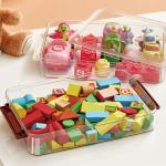 A4 File Documents Portable Project Case Clear Stackable Plastic Art Organizer