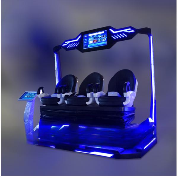 Most Exciting Virtual Realited Movies 3DOF Dynamic Motion 3 Chairs VR Cinema 9D Equipment VR Entertainment VR Park,indoor CN;GUA