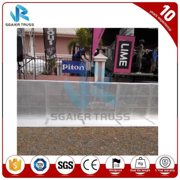 Silver / Black Entry Crowd Control Barrier Customized Size 5 Years Warranty