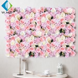 Quality Wedding Use Artificial Vertical Garden , Indoor Stereoscopic Silk Flower Wall wholesale
