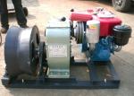 Power Construction Diesel Powered Winch , Cable Pulling Engine Powered Winch