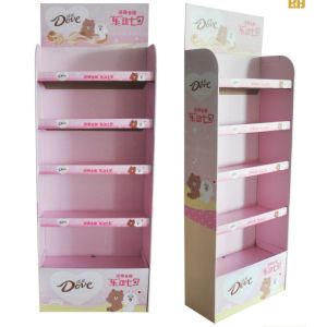 Buy cheap 140g Flute Free Standing Cardboard POS Displays Oil Lamination from wholesalers