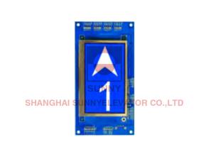 China Blue Color LCD Display Elevator Components With Dot - Matrix Pi Slim Type on sale