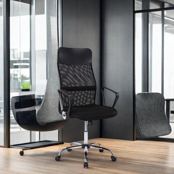 Modern Workspaces Swivel Office Chair with Stainless Steel Frame and Customized Color