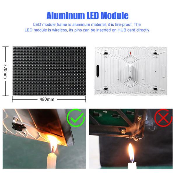 1R1G1B 3D Outdoor LED Display Screen Full Color P4.81 P3.91 P2.064 1