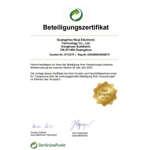 Guangzhou Noqi Electronic Technology Co., Ltd. Certifications