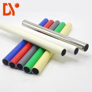 China Lean Tube Industrial 28mm PE Profile White Lean Pipe/Tube For Wokshop on sale