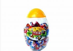 Quality Happy Egg Jelly bean with funny toy / Novelty egg shape candy packed in wholesale