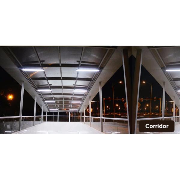 40W Surface Mounted LED Flat Tube Light CCT Adjustable For Subway Station