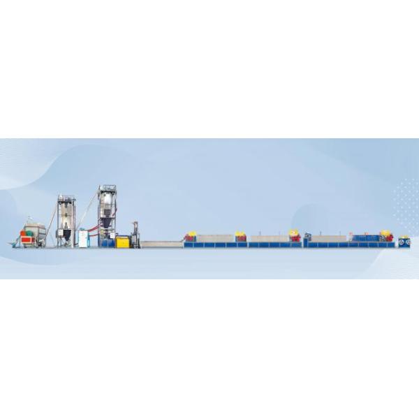 Single Screw PET Strap Extrusion Machine 180-220kgs/H With PLC Touch Screen