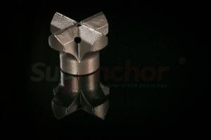 China Rock Drilling R25 Self Drilling Anchor Bar Steel Cross Drill Bit EX Type on sale