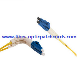 Fiber Optic LC-LC Patch cords / Jumper With Flexible 90 Degree Angle Boots