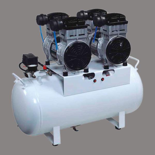 60L 10A 1-To-5 Dental Air Compressor For Clinic Oil Free Silent
