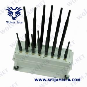 China Desktop 16 Bands Cell Phone Jammer Operating Temp -20℃ To 50℃ Mobile Phone Signal Jammer GSM 3G 4G 5G Signal Jammer on sale