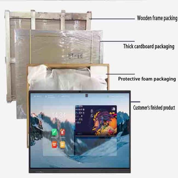 Teaching 75 Inch Interactive Flat Panel Multimedia Touch Screen Board