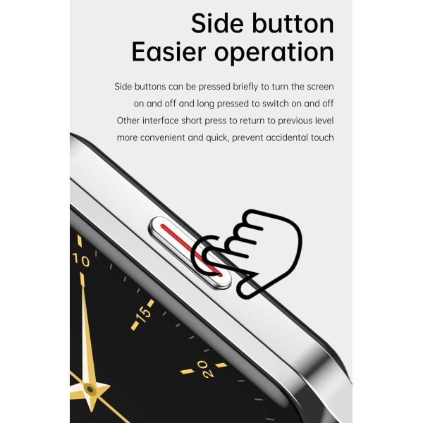 Multi Sport Modes Fitbit Smartwatch 1.69 Inch Blood Oxygen Monitoring For Health