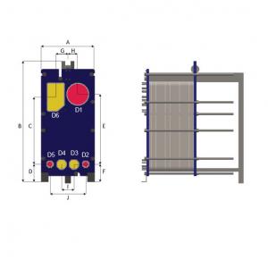 Quality EPDM Gasket Plate Heat Exchanger Evaporator For Cooling System wholesale