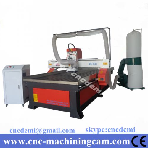 3.5KW air cooling spindle wood cutting machine cnc router 1325 (1300*2500*200mm)