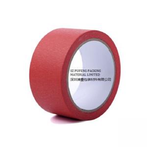 Quality Car Auto Painting Silicone Red Colored Masking Tape wholesale