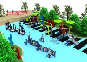 Quality Funny Outdoor Playground Slides Linear Low Density Polyethylene Easy Installation wholesale