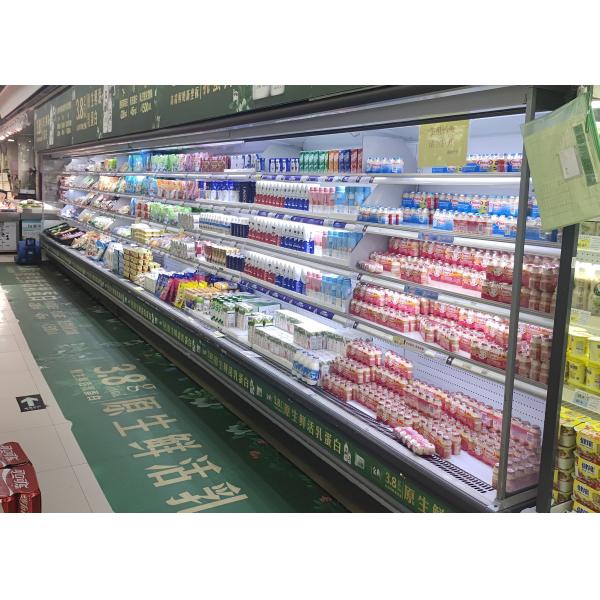 4 Tiers Adjustable Shelving Multideck Open Chiller Remote Style Reach In Cabinet