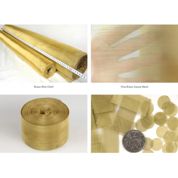 H65 Brass Wire Mesh For Shielding 0.03mm- 0.7mm Wire Diameter Range