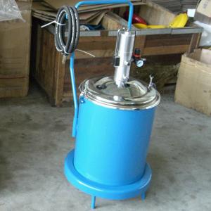 China Blue Steel Pneumatic Grease Pump 50L on sale