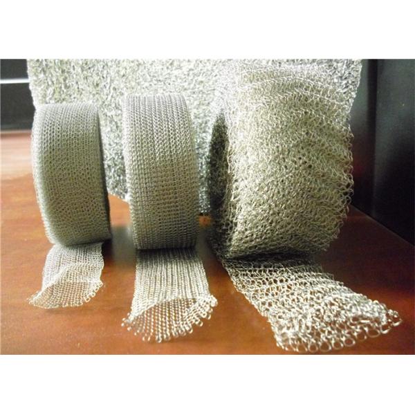 OEM Single Wire Knitted Mesh Fabric Stainless Steel 0.23mm 25mm Width For Filtration