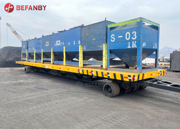 Cheap 45 Ton No Power Trackless Transfer Trailer for sale
