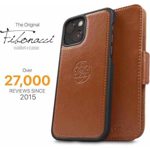 iPhone 13 Wallet case / 2-in-1 shock case and detachable vegan leather set, MagSafe compatible, RFID-protected