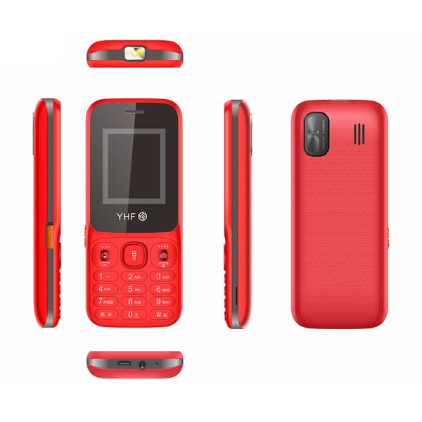 Push Button Keypad Mobile Slim Phone 1.77 Inch Big Light FM Dual SIM Standby