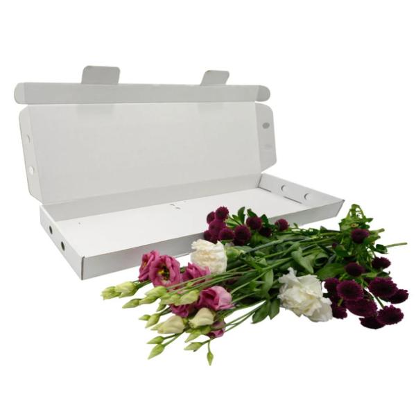 Custom Logo Printing Paper Letter Flower Packaging Shipping Boxes For Roses