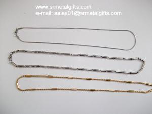 Quality 1mm steel snake chain necklace, snake chain sweater necklace wholesale