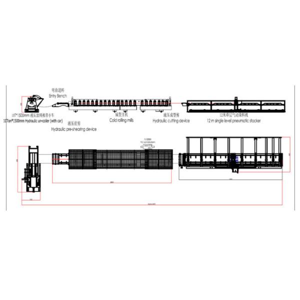 European 153 Metal Deck Roll Forming Machine , Floor Tiles Making Machine With High Rib