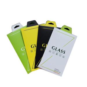 Quality custom envelop screen protector packaging boxes with clear window wholesale