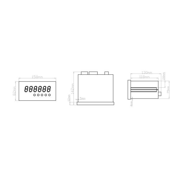 RS485 Display Weight Indicator Aluminum Housing Weighing Controller