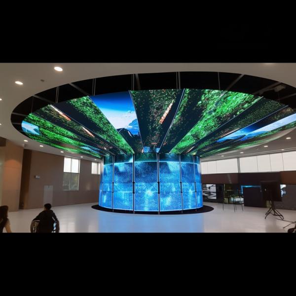 Cheap Full Color Module Size P3/P3.91/P4/P4.81/P5/P6 Indoor Flexible LED Screen Display with High Contrast and Brightness for sale